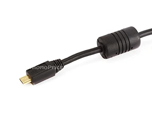 Monoprice USB 2.0 כבל - 3 רגל - לבן | USB סוג-A זכר ל- USB מיקרו-B זכר 5 פינים, 28/24AWG, מצופה זהב